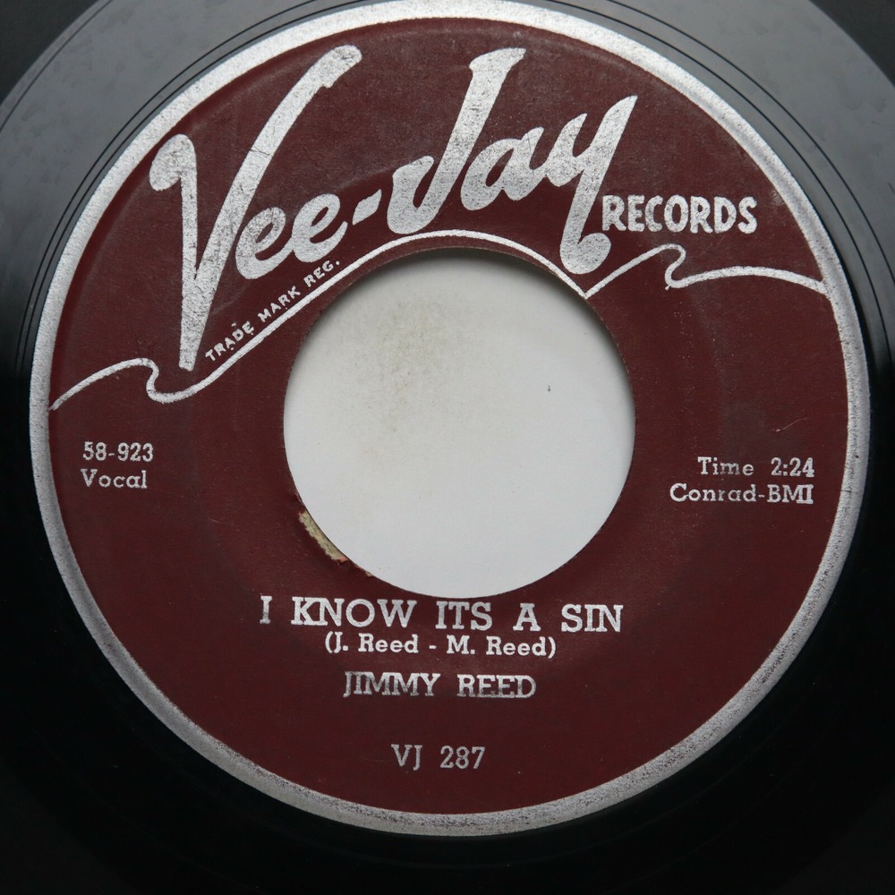 JIMMY REED - I KNOW ITS A SIN/ DOWN IN VIRGINIA - SOUL 45